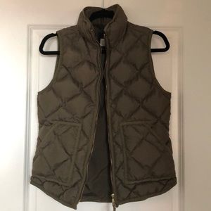 J.Crew quilted puffer vest
